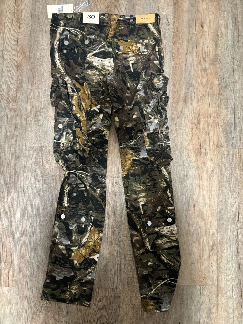 MNML Men's Camo Cargo Pants in Brown, Green & Black